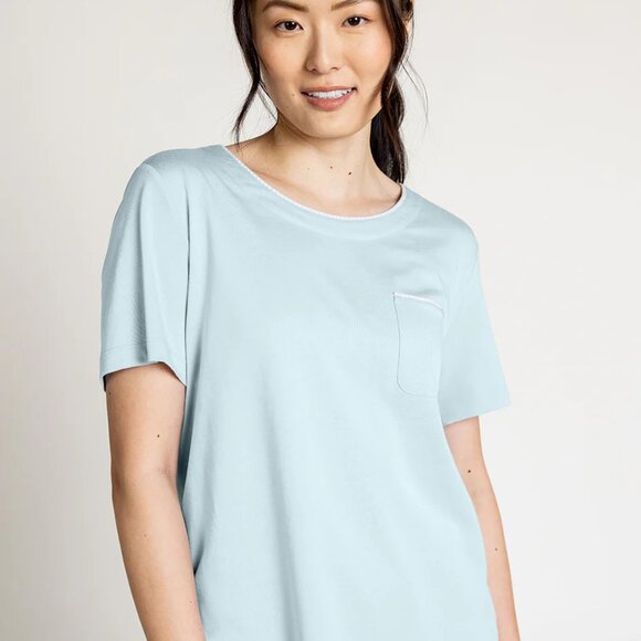 NEW ❤️ 2 Piece  UNDERSTANCE Short Pajama Set in SKY BLUE. Super Comfy Size XL - Picture 4 of 7